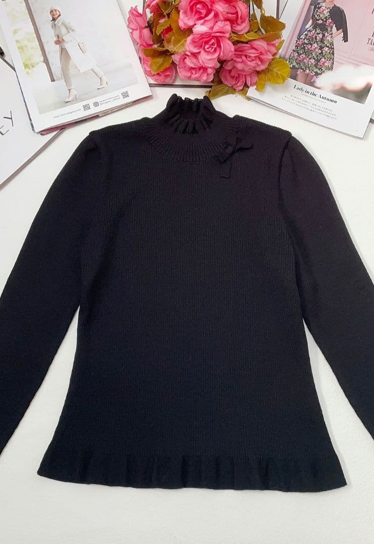 《Nana》エムズグレイシー トップス ハイネック 左肩リボン✨