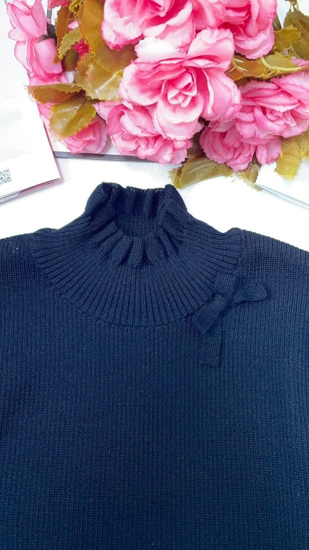 《Nana》エムズグレイシー トップス ハイネック 左肩リボン✨