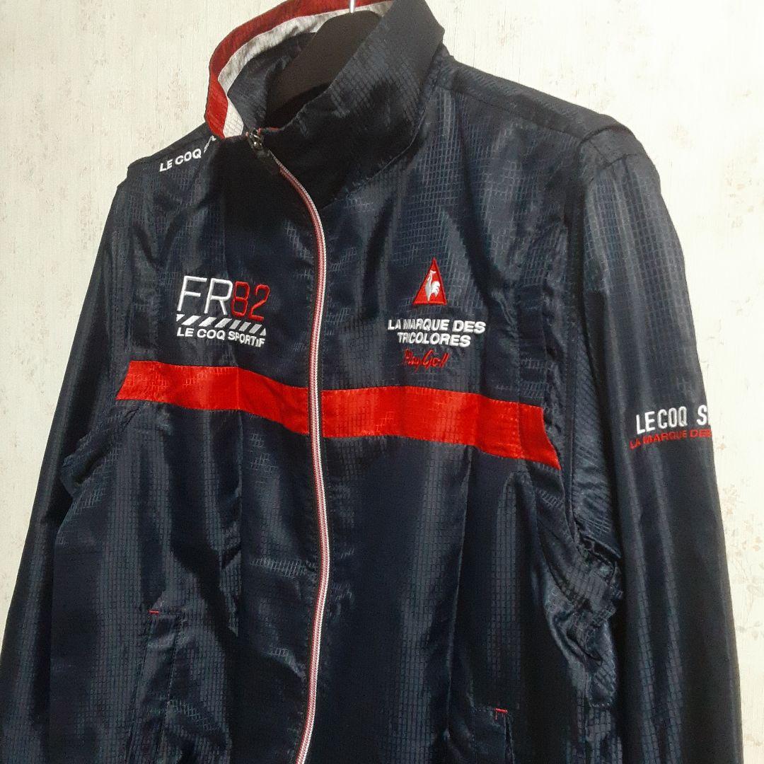 美品】 ルコックスポルティフゴルフ 2WAYジャケット ウィンド