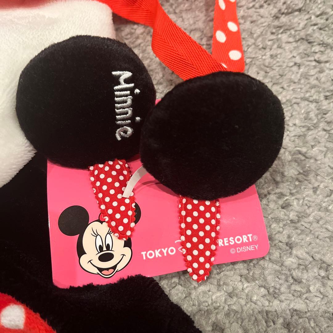 ミニーマウス ファンキャップ　ポップコーンケース　ミニーヘアピンセット
