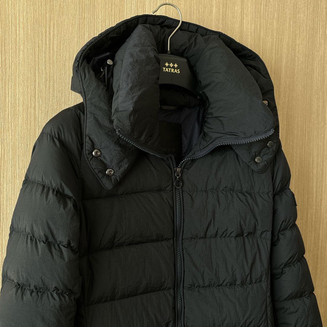 1194】タトラス フード付きロングダウンコート ポリテアマ 大きい