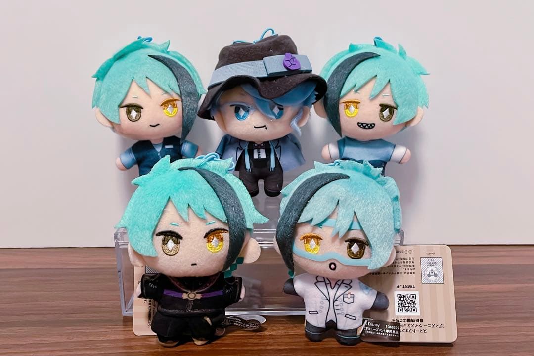 ツイステ マスコット ぬいぐるみ ex アズール ジェイド フロイド 5点