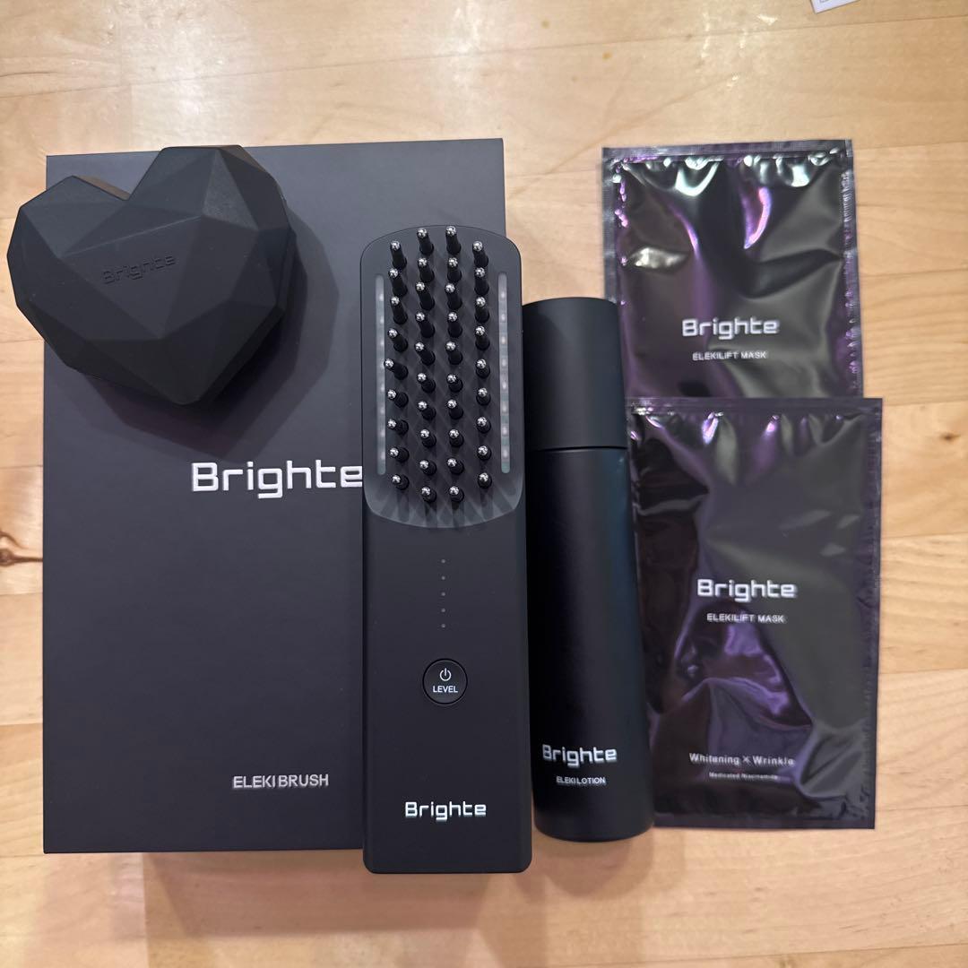 Brighte ELEKI BRUSH ブラックe973-31 Brighte 美顔器 ブラック エレキ