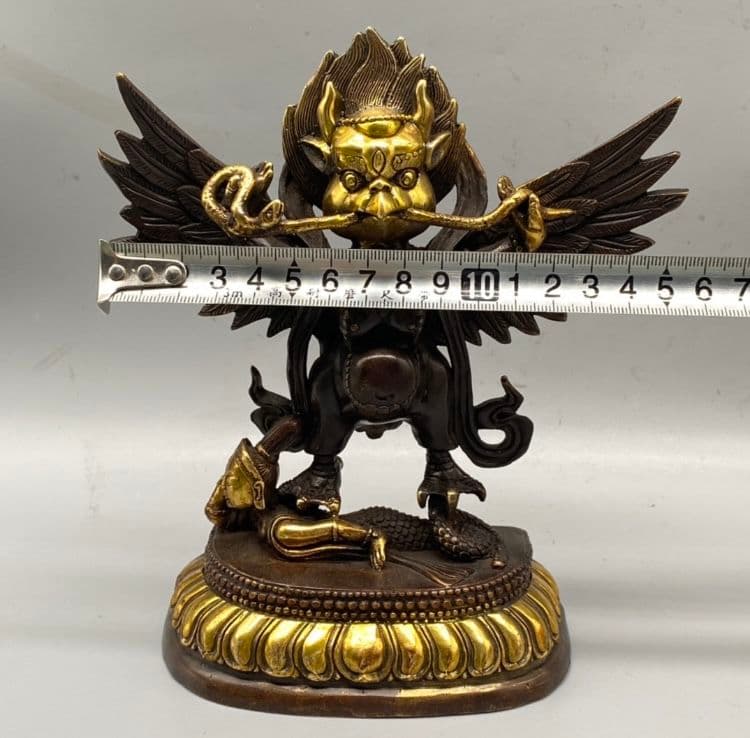 銅器 仏像 蔵伝金翅大鵬鳥銅像 鎮宅辟邪 開運風水 招財 置物
