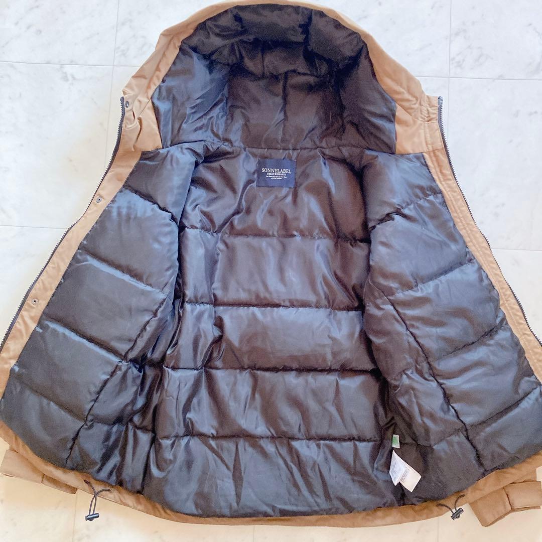 アーバンリサーチサニーレーベル フーディーダウンジャケット ブラウン