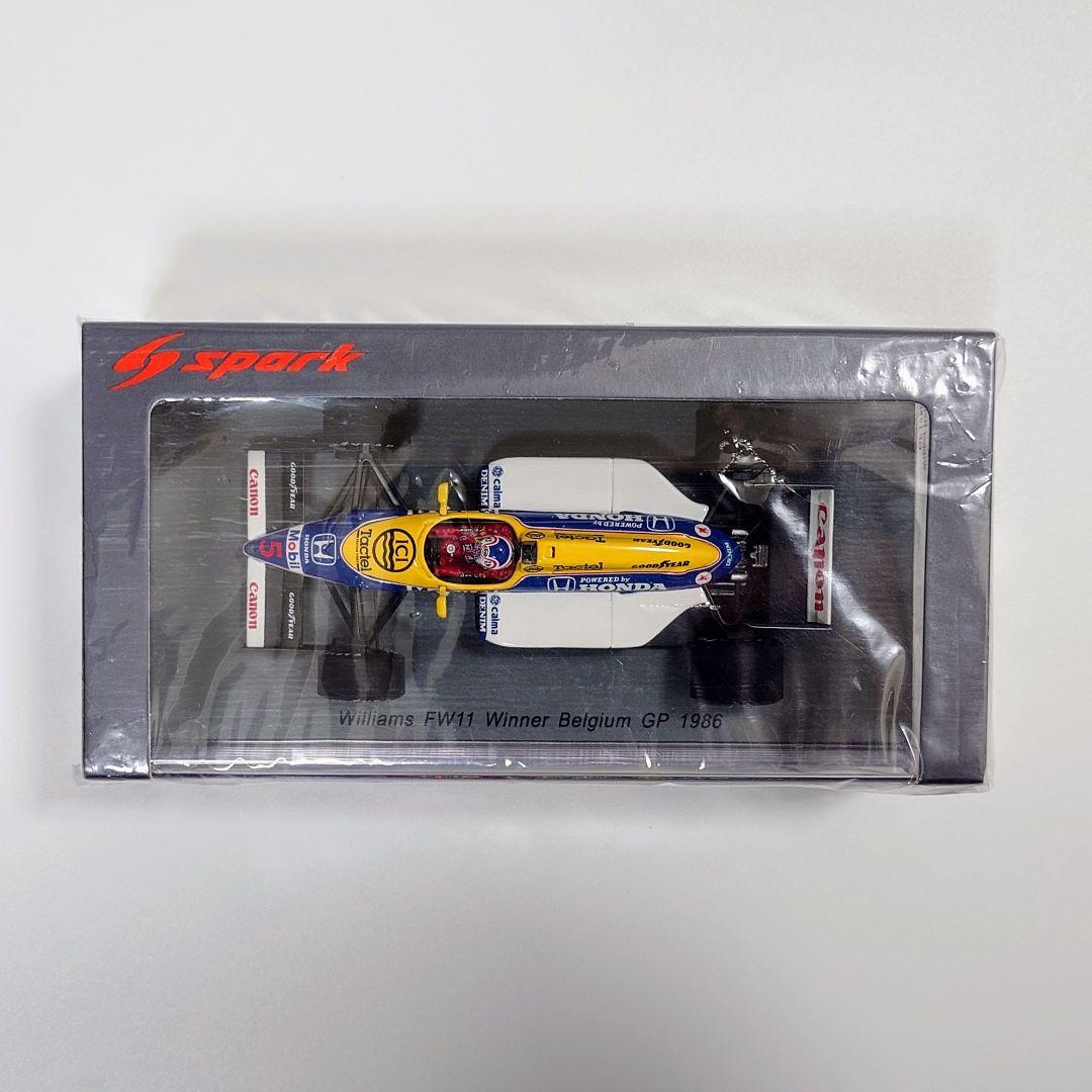 スパーク 1/43 ウィリアムズ FW11 N.マンセル ベルギーGP 1986 - メルカリ