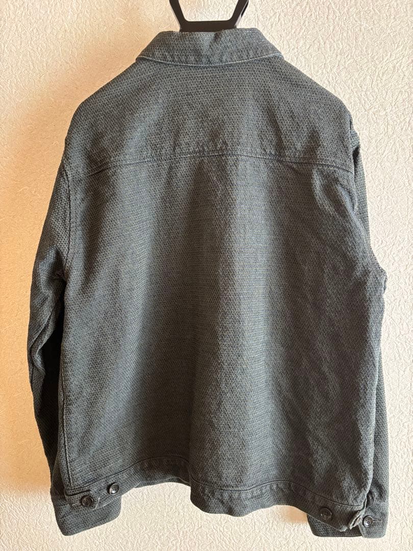 値下げ】希少 カーキーのBlue Trick刺子ジャケット