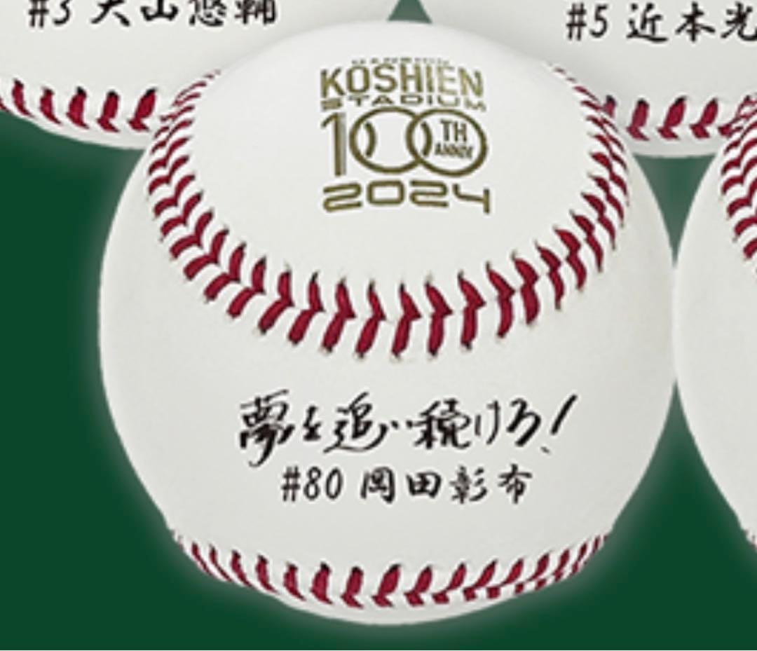 阪神タイガース】阪神甲子園球場「岡田監督直筆サイン入り100周年記念