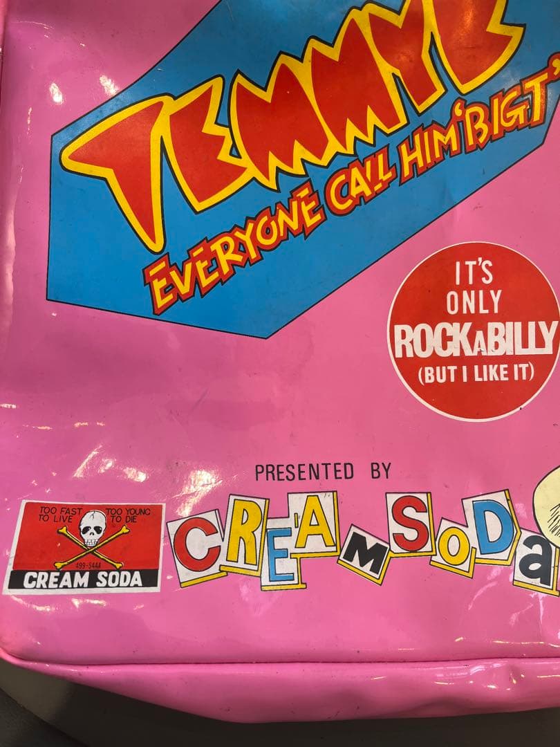 クリームソーダ　cream soda 80s 当時　ブラックキャッツ　バッグ