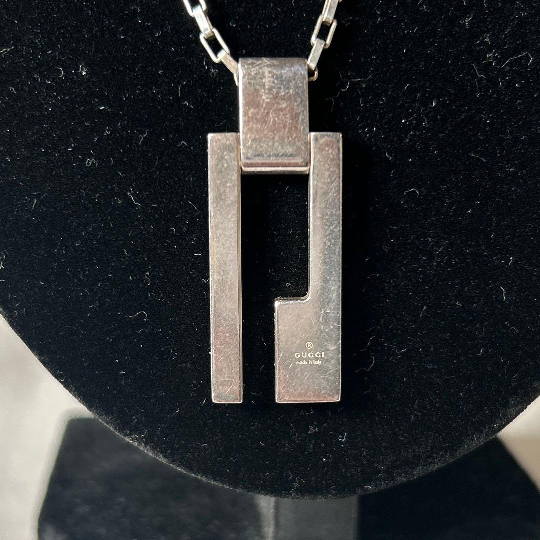 【mh/1.11/10】GUCCI シルバー ネックレス