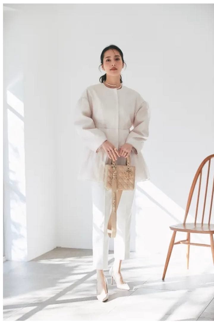 セブンテン シアーオーガンジーコート(ライトピンク)MIHO KAWAHITO