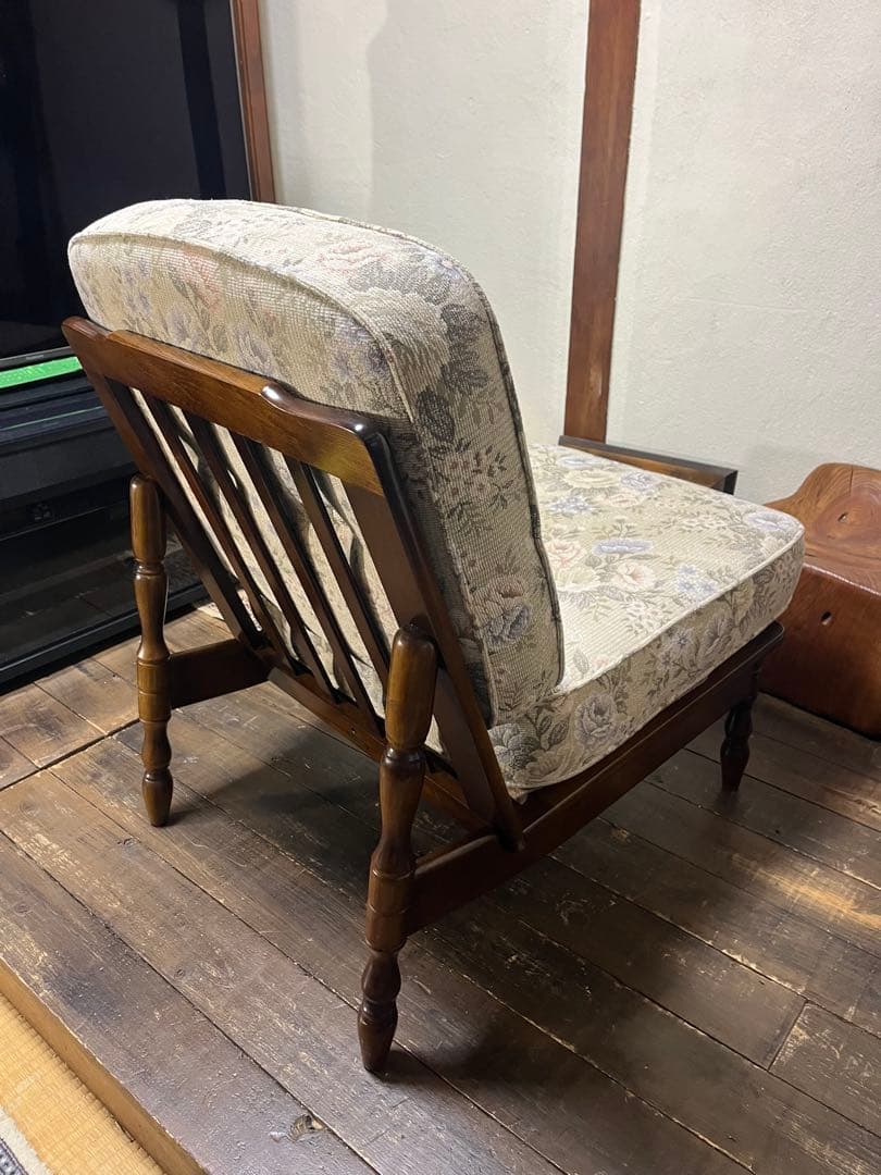 カリモク家具 クッションチェア アンティーク 1P