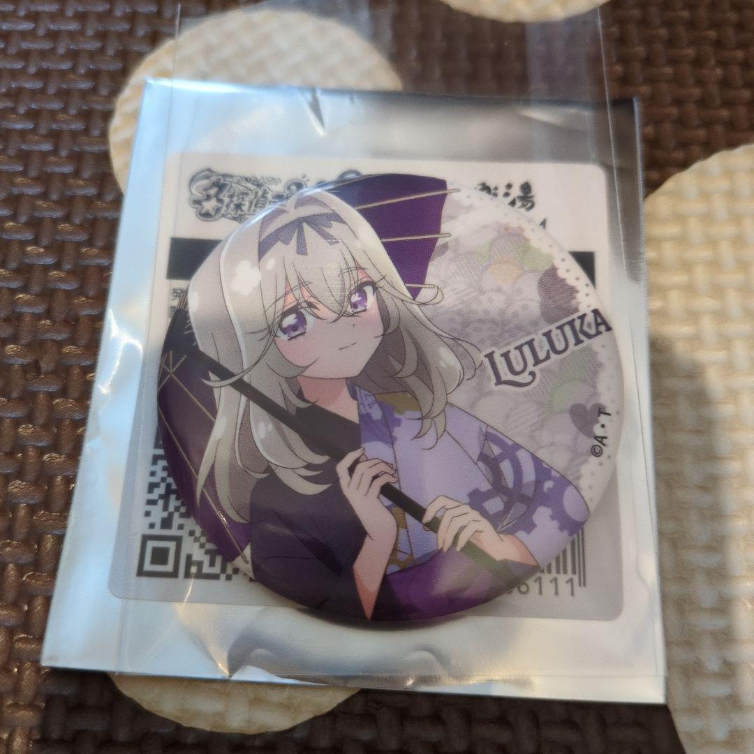 極楽湯 名探偵プリキュア 缶バッジ 森亜るるか マシュタン ストロー