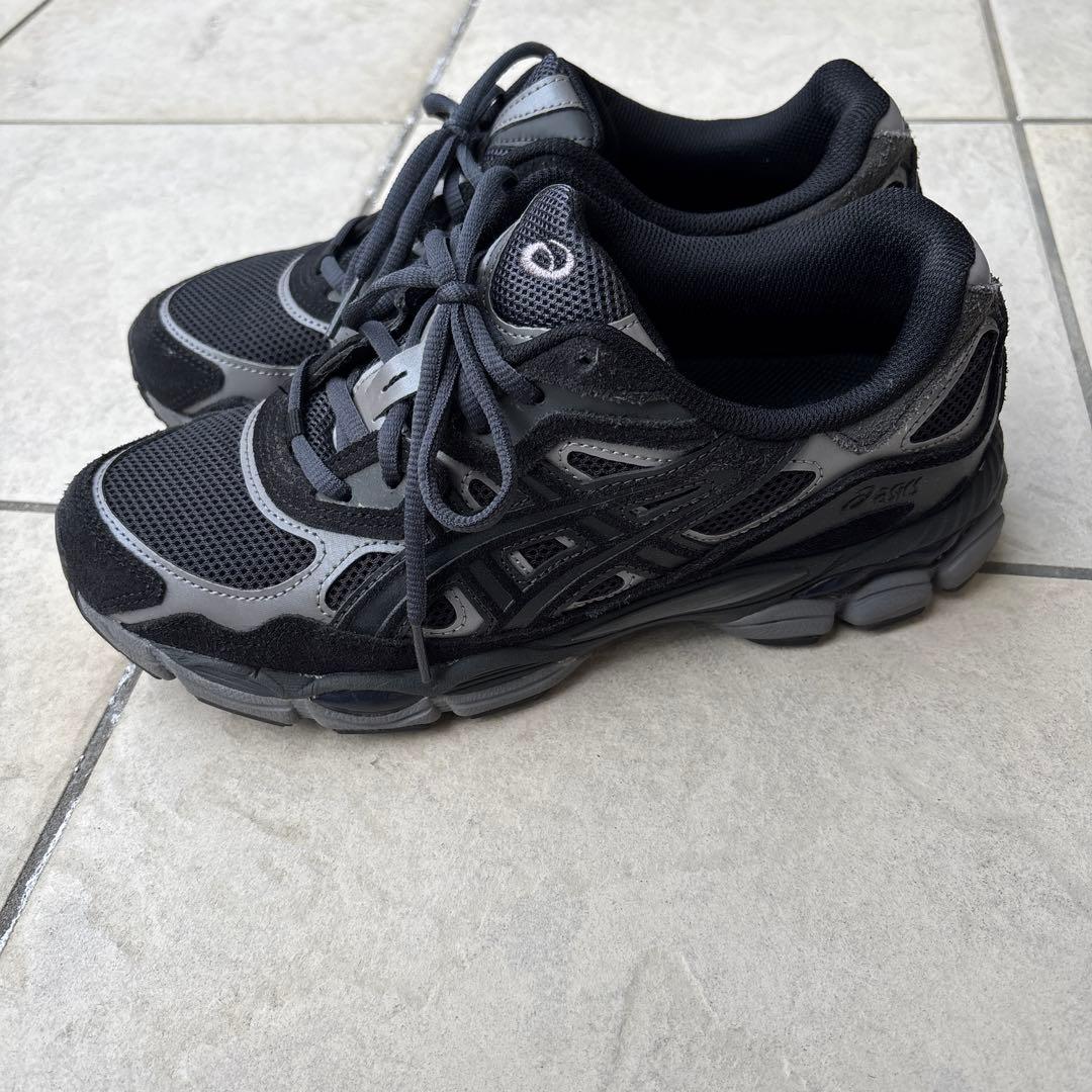 靴 ASICS GEL-NYC GRAPHITE GREY/BLACK 25.5cm