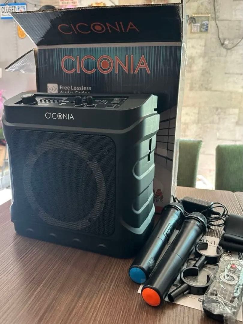 CICONIA ワイヤレススピーカー マイク2本付き CICONIA（チコニア） スピーカー マイク セット 防水 usb bluetooth
