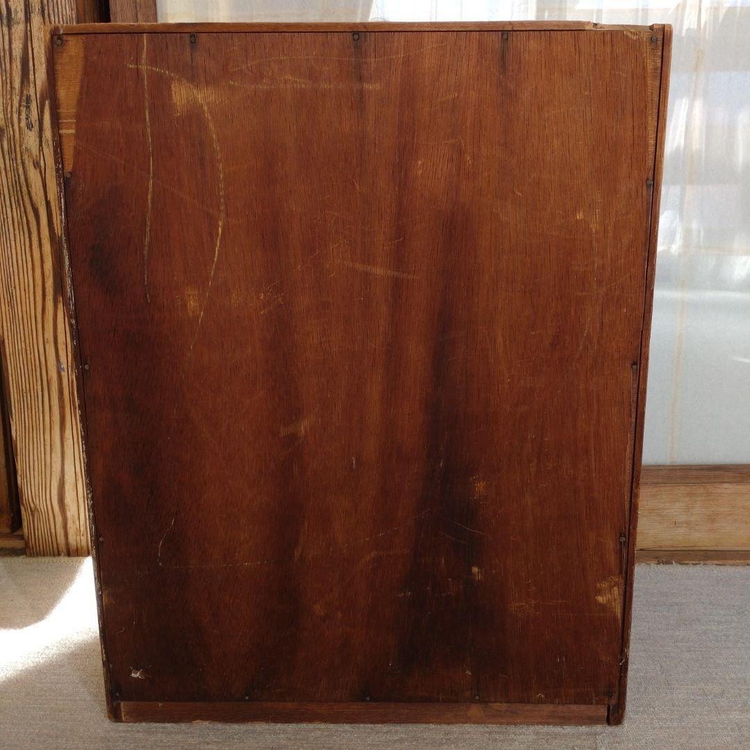 木製ラック 12段 引き出し付き カルテ棚 収納 アンティーク ビンテージ