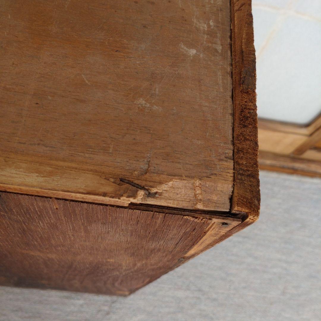 木製ラック 12段 引き出し付き カルテ棚 収納 アンティーク ビンテージ