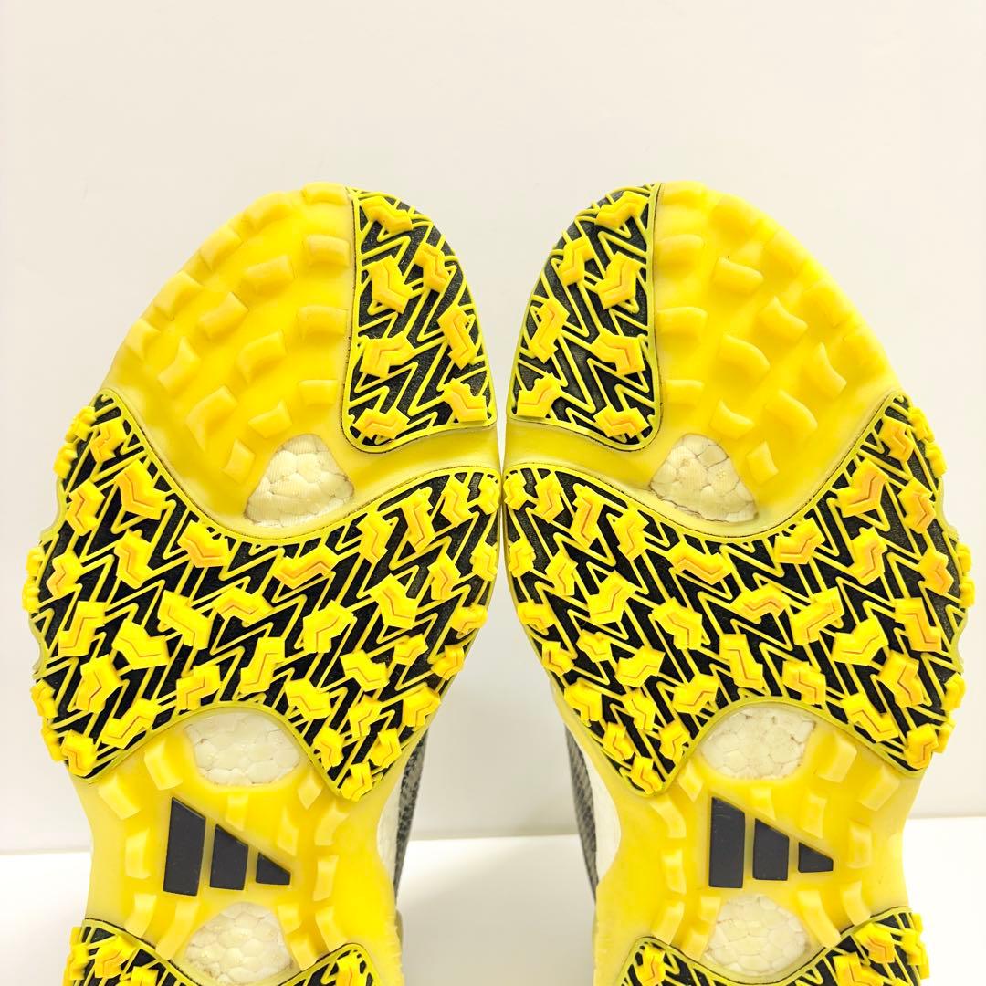 adidas BOAシステム ゴルフシューズ グレー/イエロー 28.0cm
