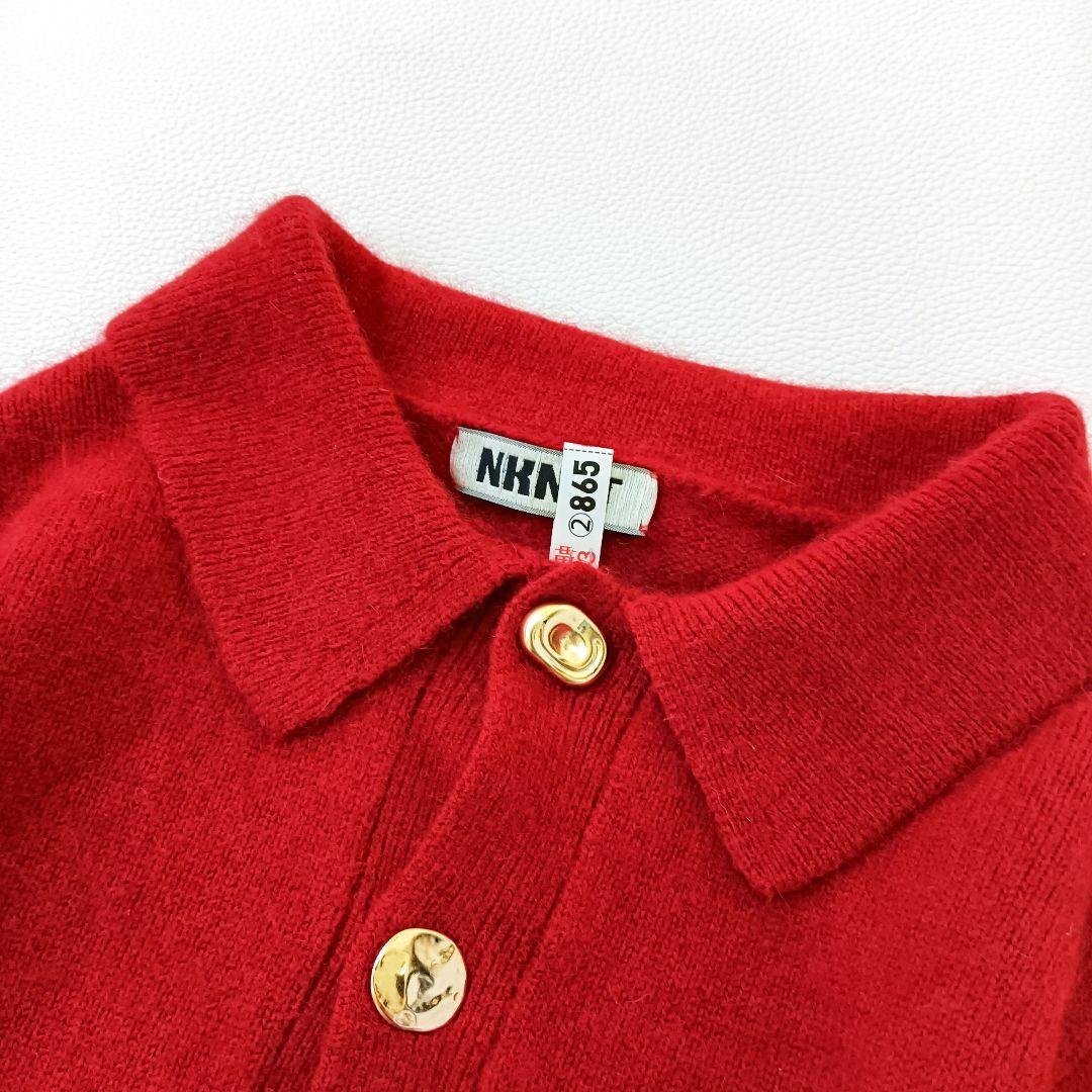 ほぼ未使用✨《NKNIT》raccoon mix skipper KNIT