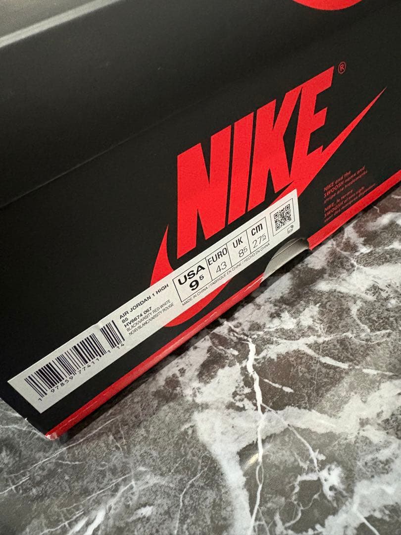 靴 Nike Air Jordan 1 High 85 \"Bred\"