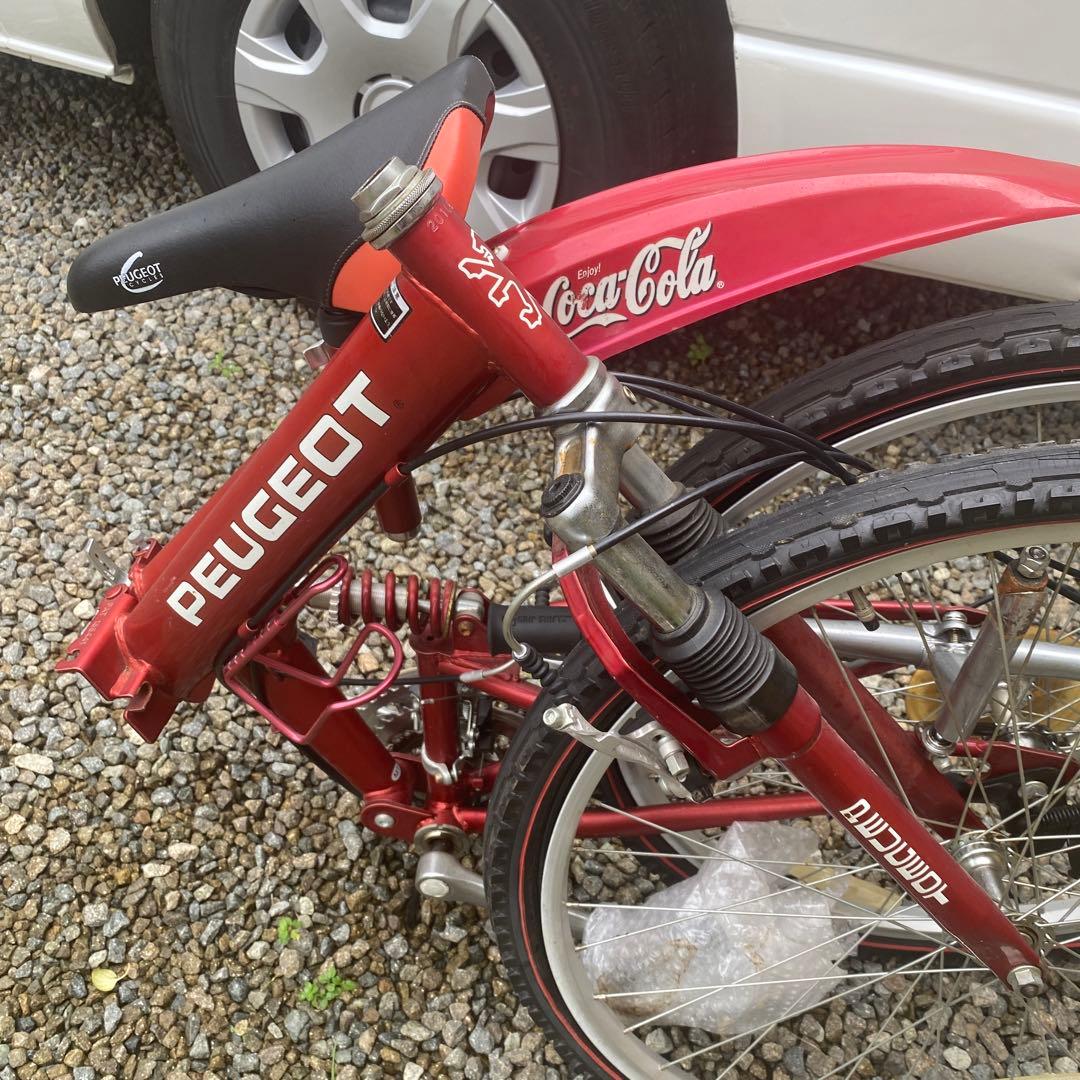 プジョー コカコーラ 折り畳み自転車 マウンテンバイク 26インチ