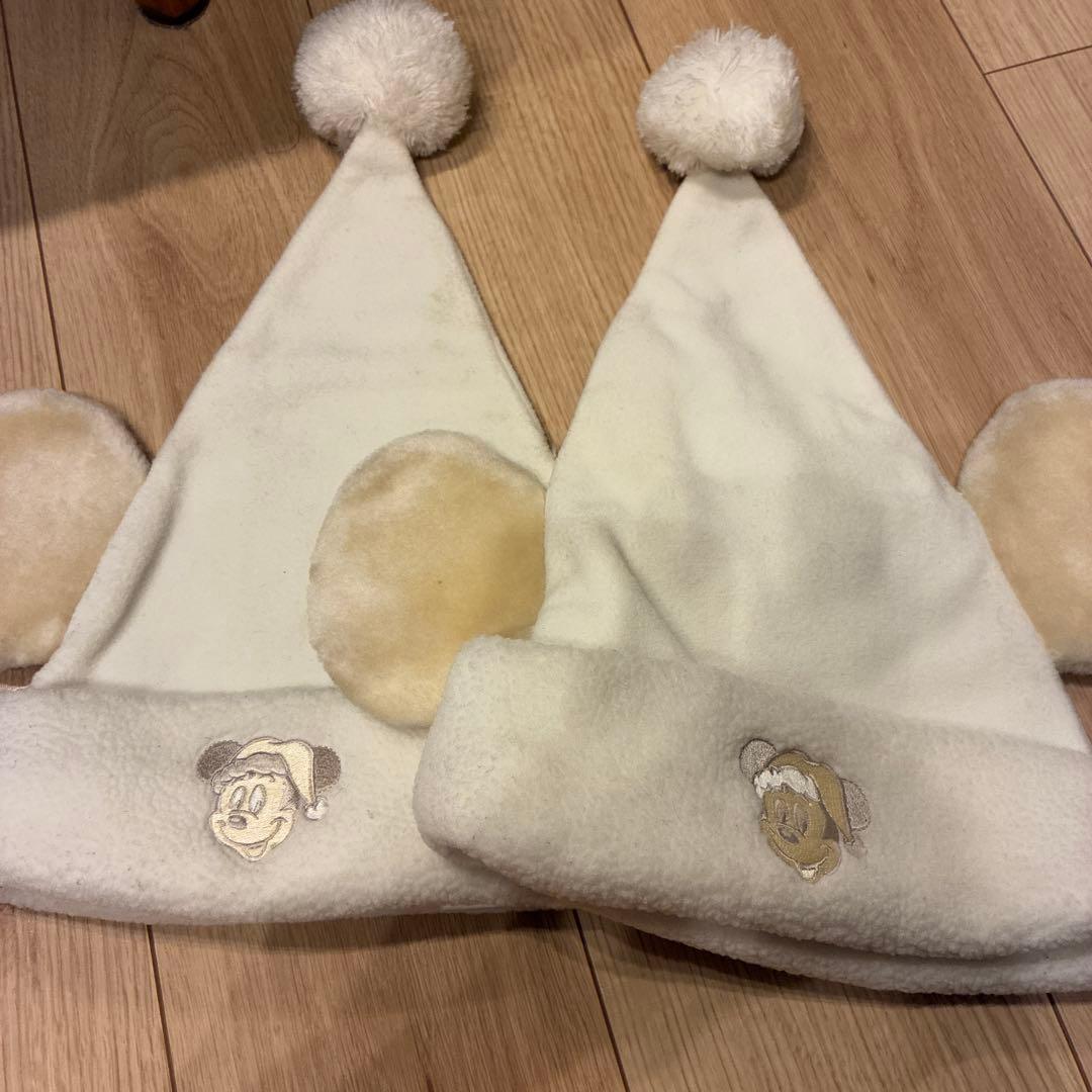 ディズニー クリスマス ミッキーサンタ 帽子 ファンキャップ 2点セット