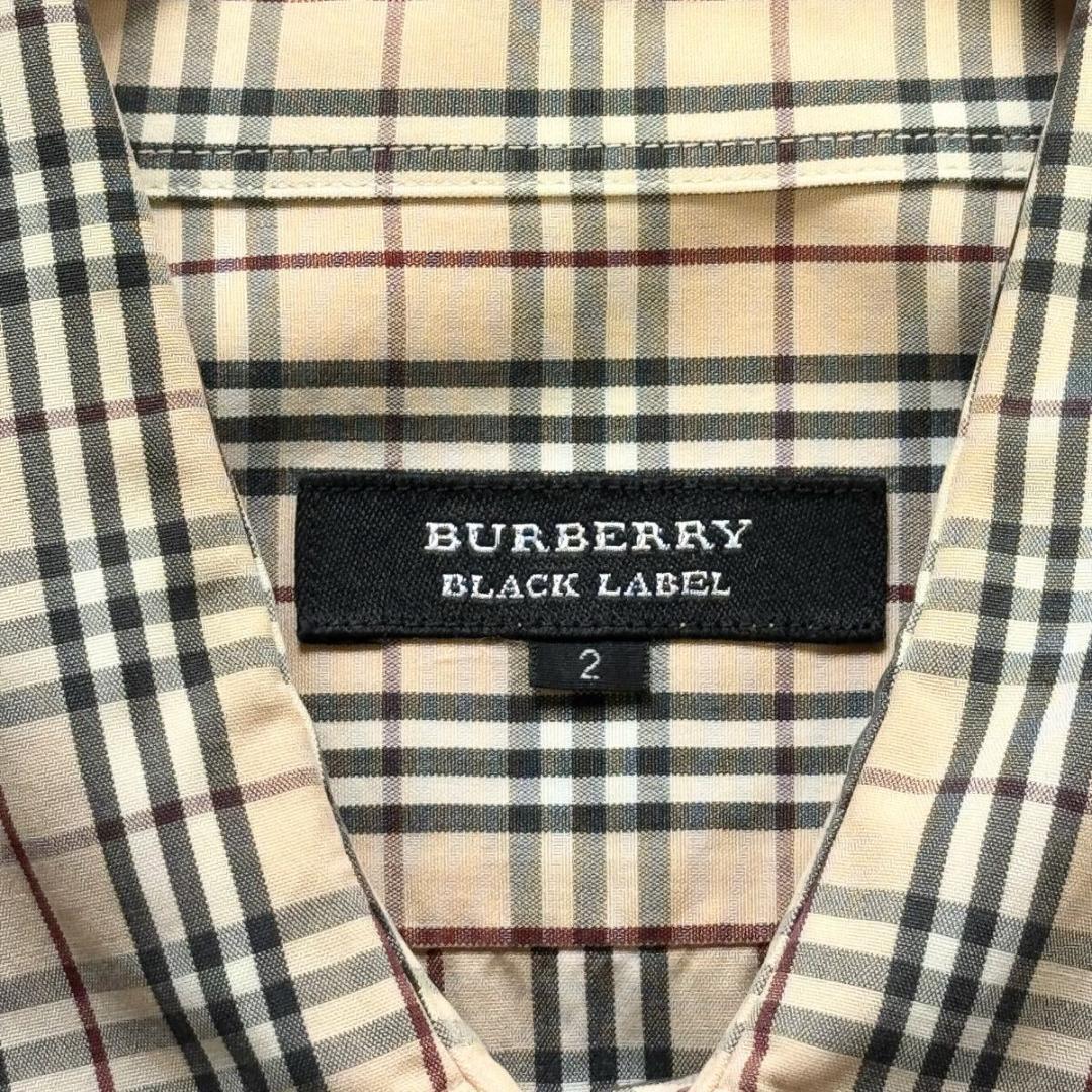 極美品】バーバリーブラックレーベル ノバチェック 長袖シャツ 羽織り