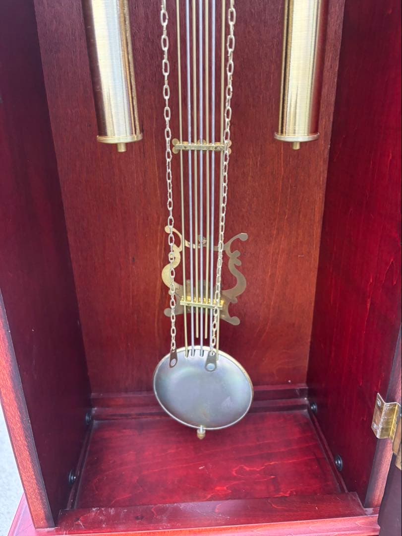 Tempus Fugit ホールクロック 柱時計 ゼンマイ式振り子時計 稼働品