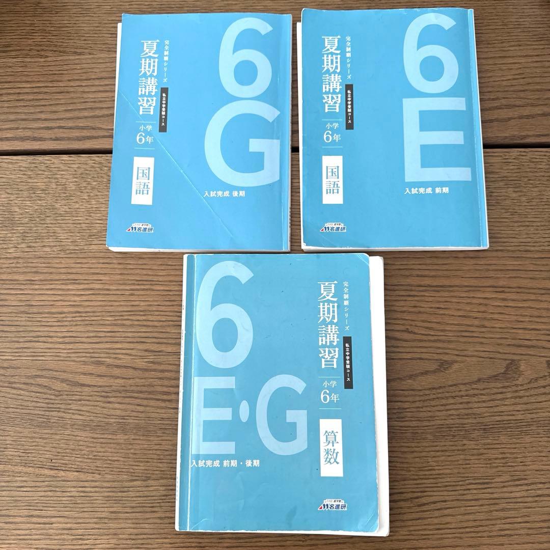 名進研 完全制覇 受験国語 受験算数 受験理科 受験社会 6年 中学受験