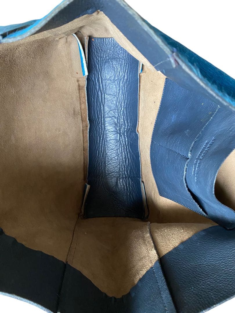 amantes amentes ハラコ バッグ ブルー - メルカリ