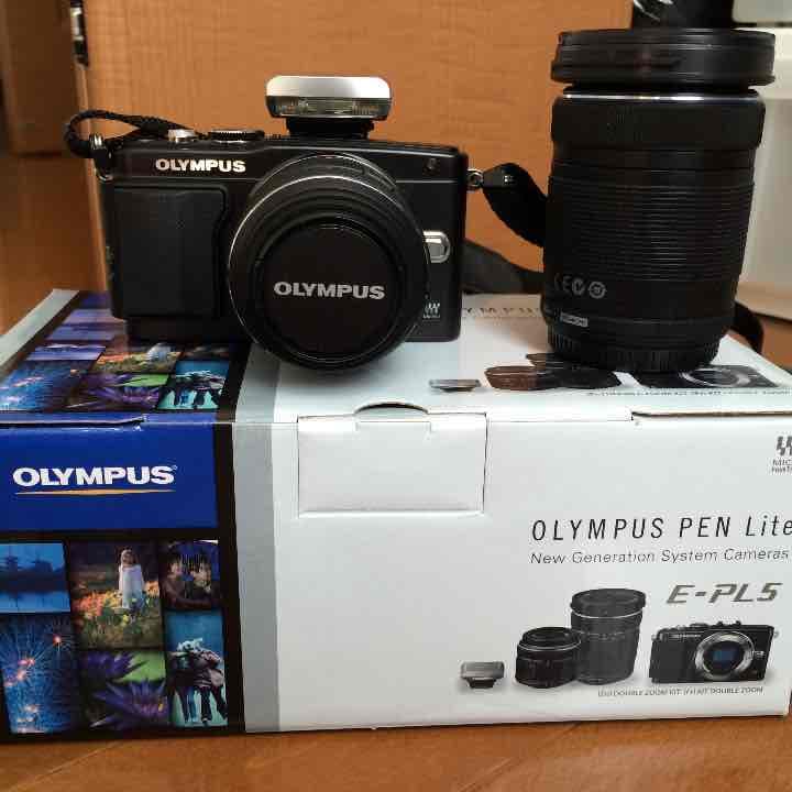 olympus pen lite e-pl5 ダブルズームキット L108940019 - デジタル