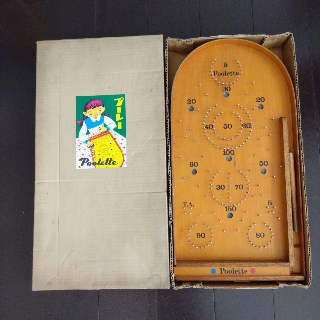 プーレー コリントゲーム 木製 パチンコ ピンボール 昭和レトロ