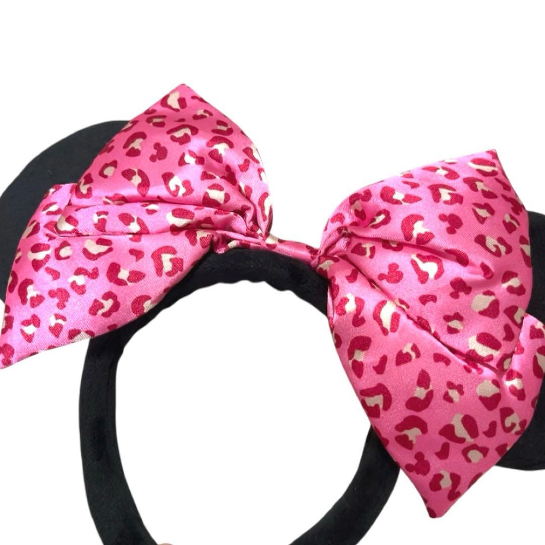 レア】 ディズニー ミニー 耳型 カチューシャ ヒョウ柄 レオパード柄