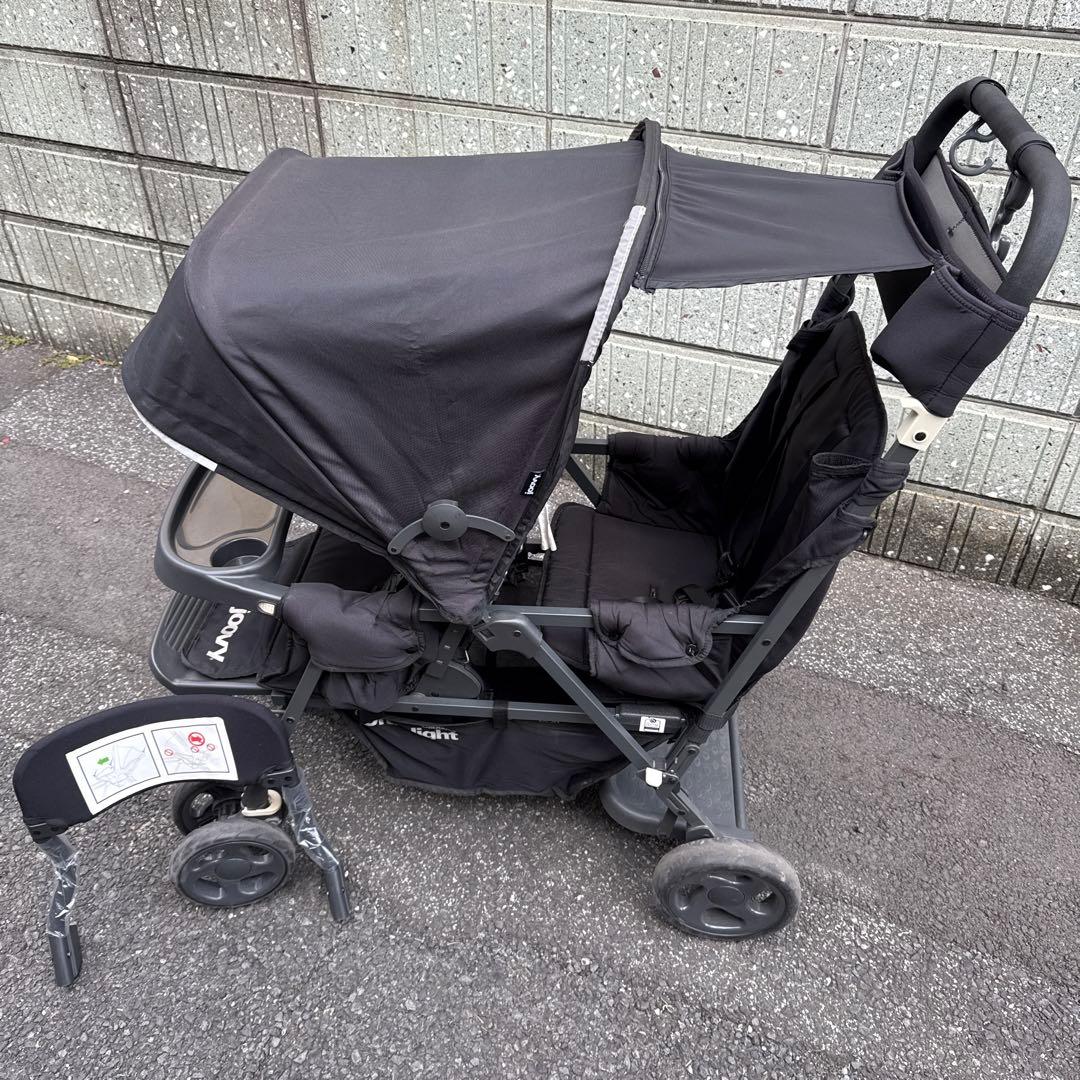JOOVY 2人乗りベビーカー カブース ウルトラライト グラファイト