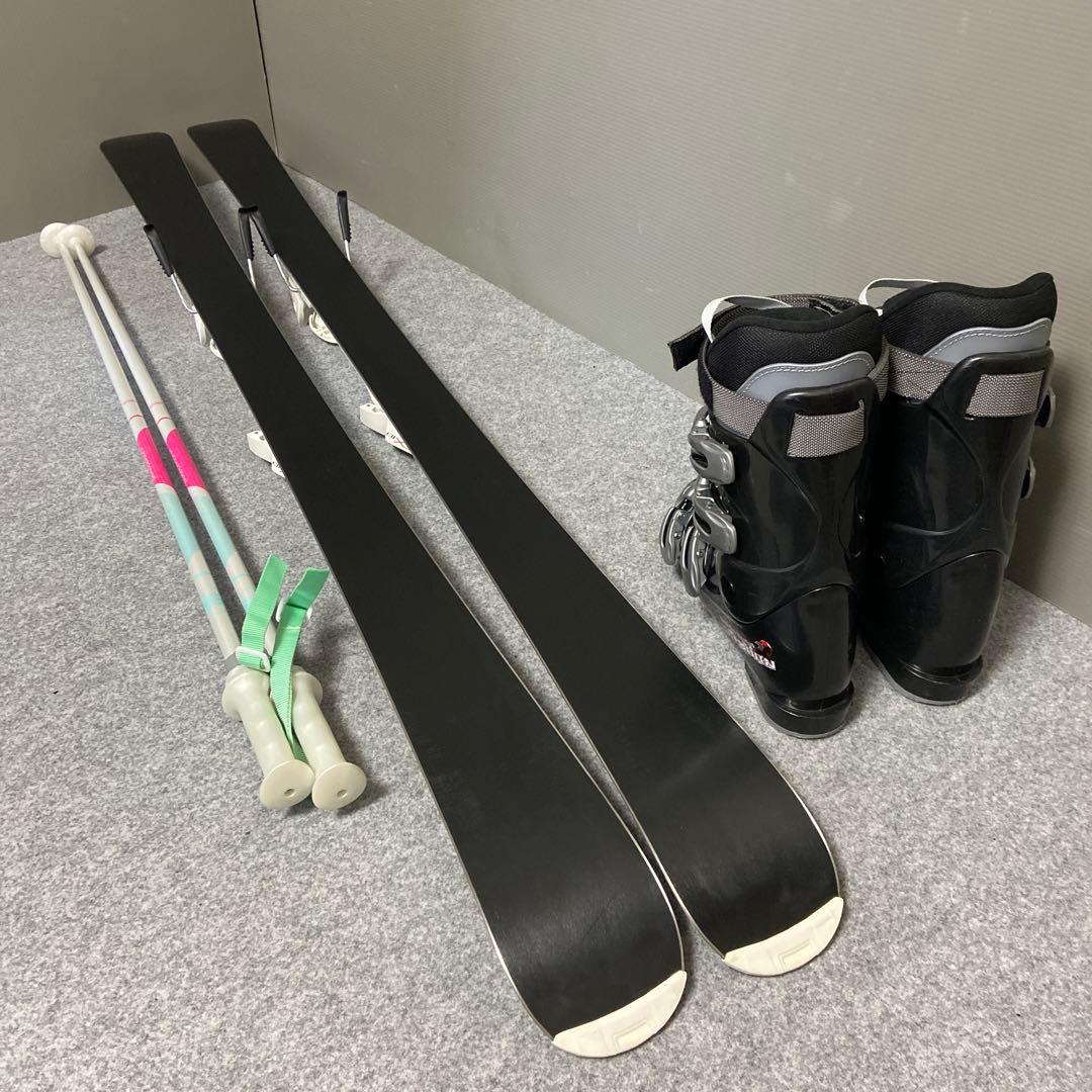 ★メンテナンス済　大人スキーセット　板145cm ブーツ24~24.5cm