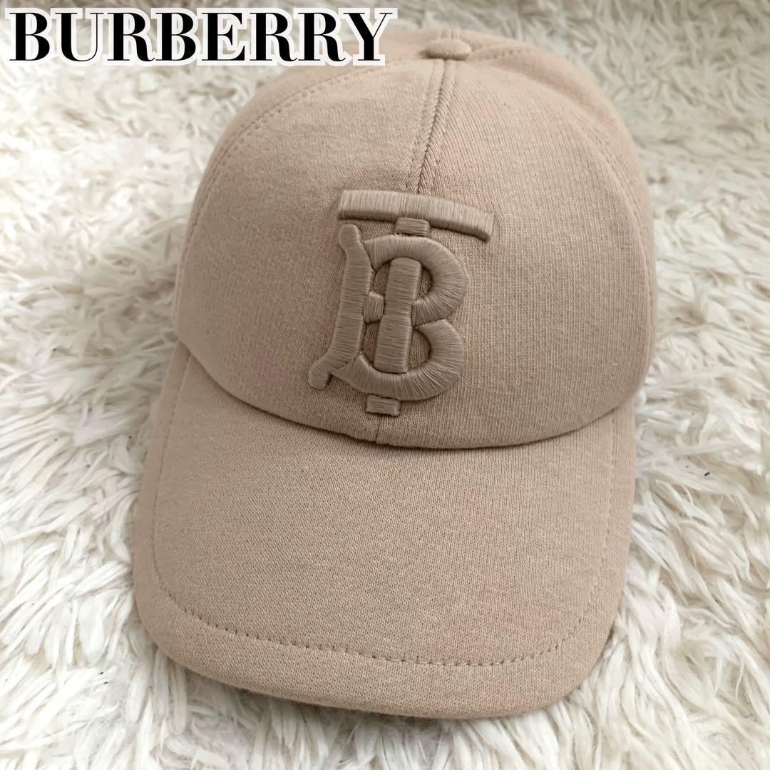 未使用級✨バーバリー 現行 キャップ TBロゴ 刺繍 ベージュ ユニセックス 未使用級✨バーバリー 現行 キャップ TBロゴ 刺繍 ベージュ ユニ