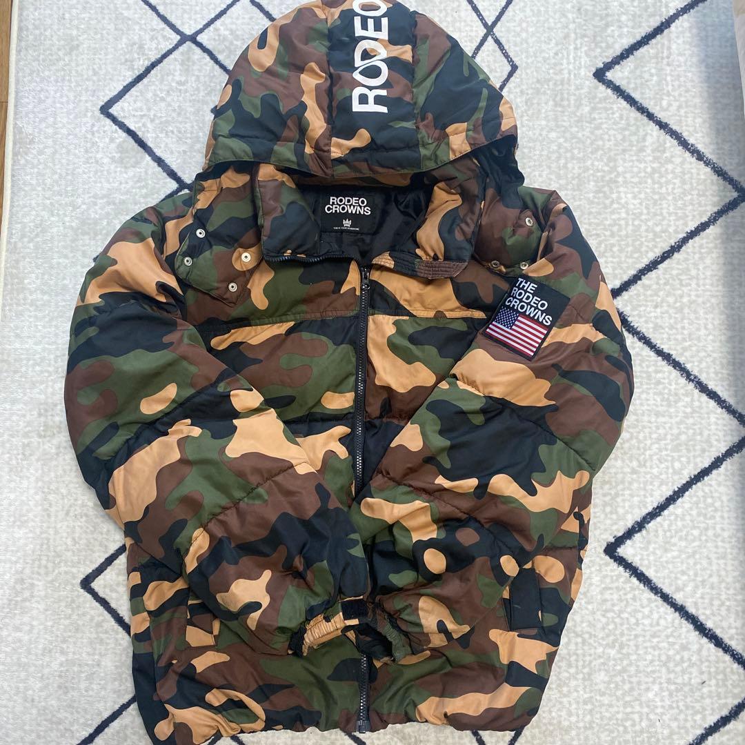 RODEO CROWNS 迷彩 ダウンジャケット カモフラ ジャケット - メルカリ