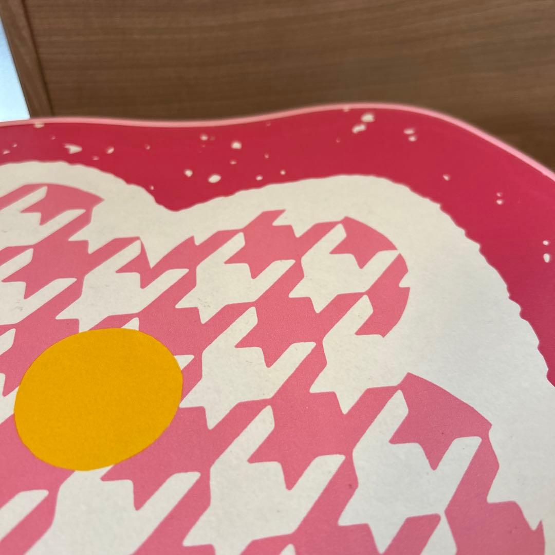 ハローキティ　1998年　ピンク千鳥柄　カオハナキティ　折りたたみ机