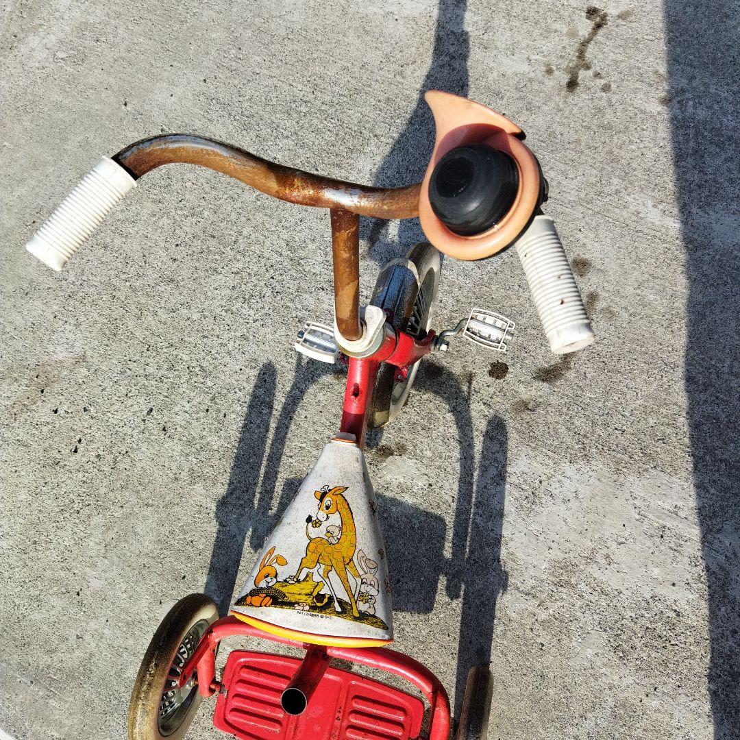 三輪車 レトロ 赤 希少 アーティスト 雑貨 インテリア お洒落 - メルカリ