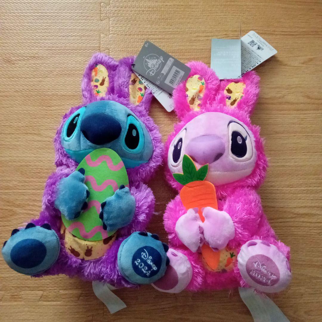 送料込】スティッチ エンジェル ぬいぐるみセット - メルカリ