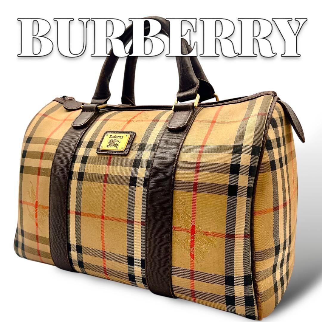 BURBERRY ノバチェック ボストンバッグ レディース 8884 BURBERRY バーバリー ノバチェック ボストンバッグ キャンバス
