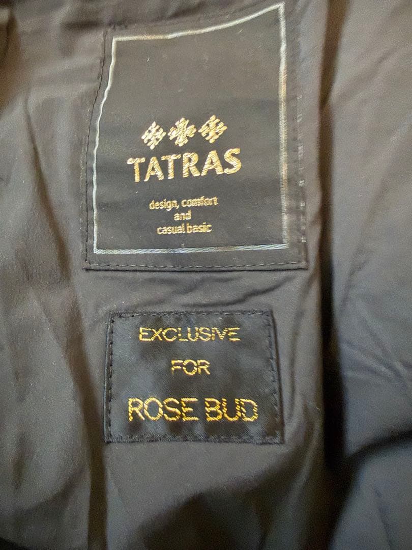 TATRAS 本物保証 ROSE BUDと貴重なコラボロングダウンコート最終価格