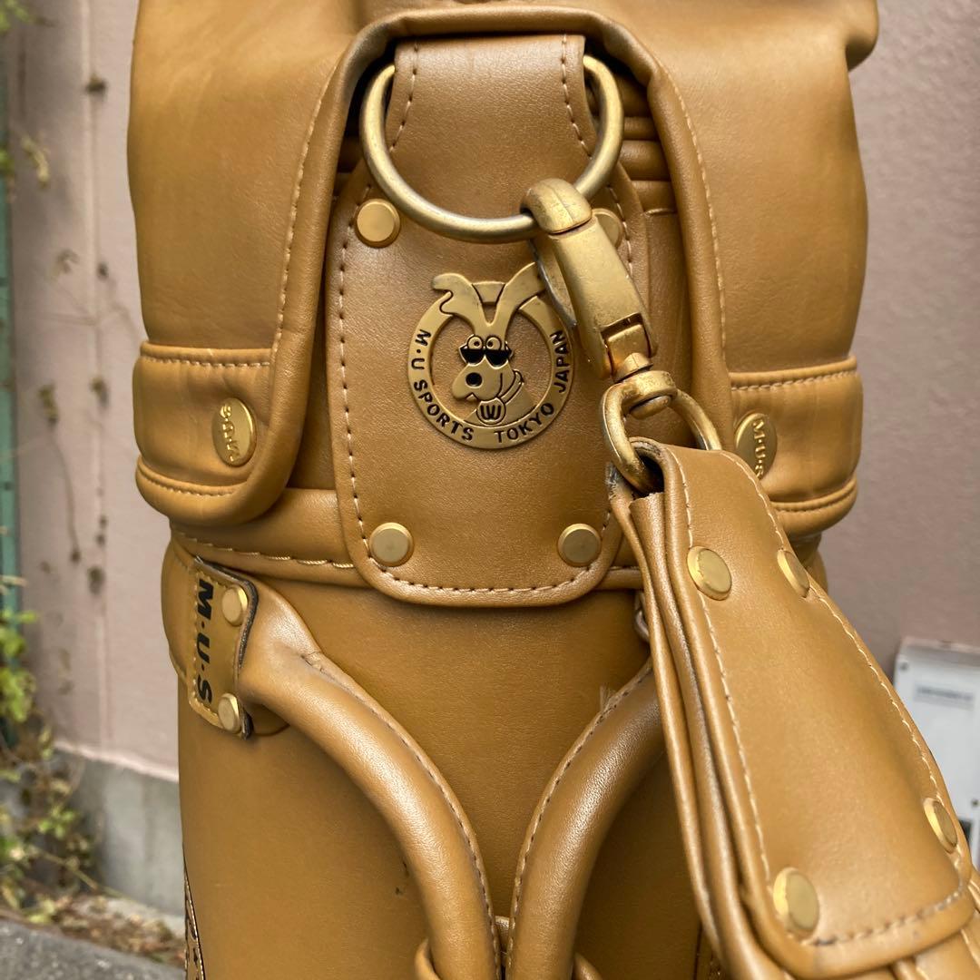 M-U SPORTS 高級レザーキャディバッグ そこそこ綺麗です - メルカリ