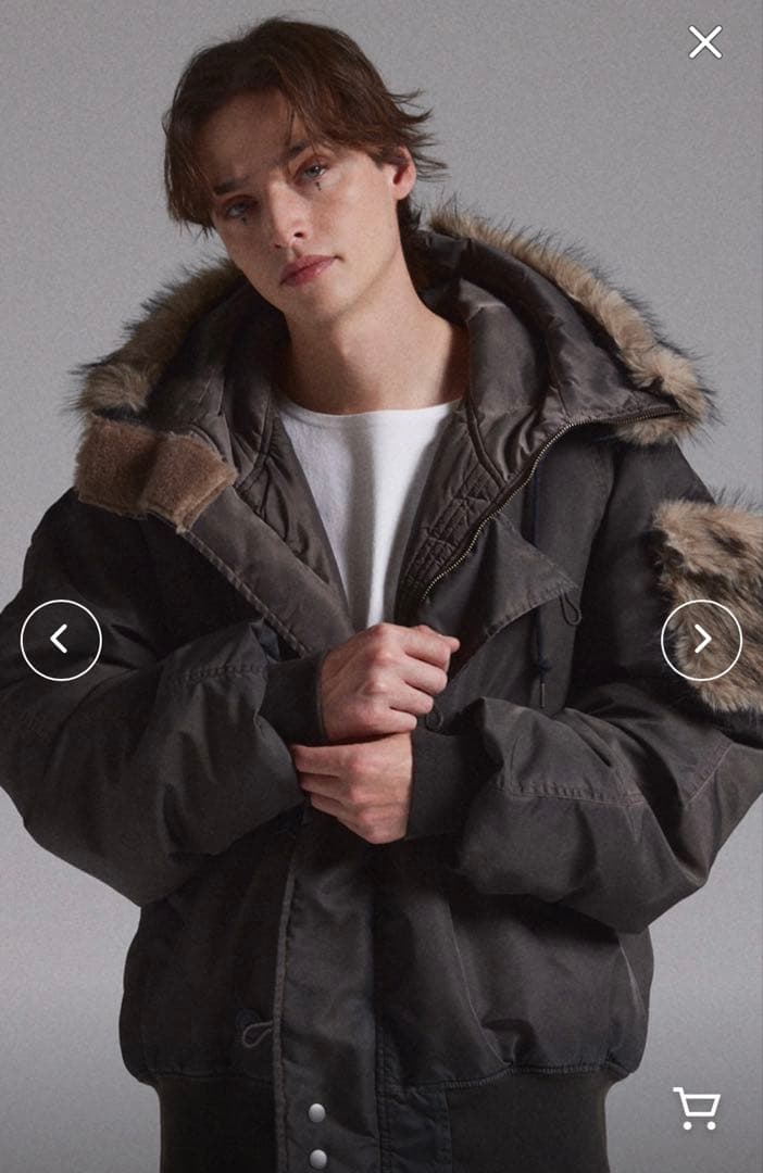 GRANCY グランシー ファーポケットデザインフェードN2Bジャケット