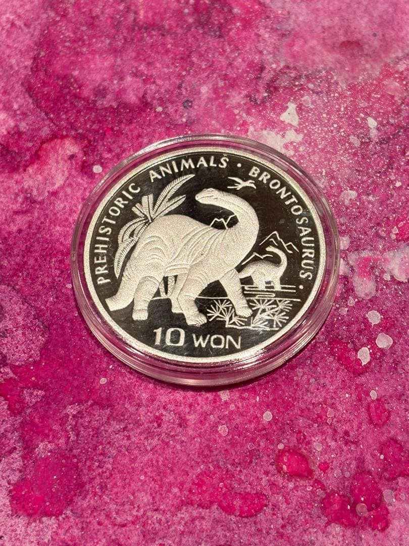純銀　銀貨 1995年　北朝鮮　ブロントザウルス オーストラリア 10ドル銀貨 1995年 10オンス プルーフ 銀貨 カワセミ
