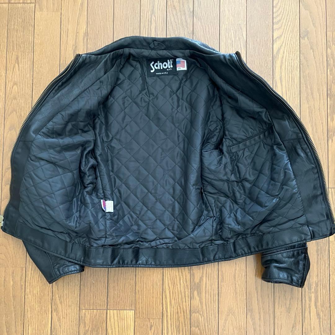 Schott 637 レザージャケット Dポケット サイズ38 - メルカリ