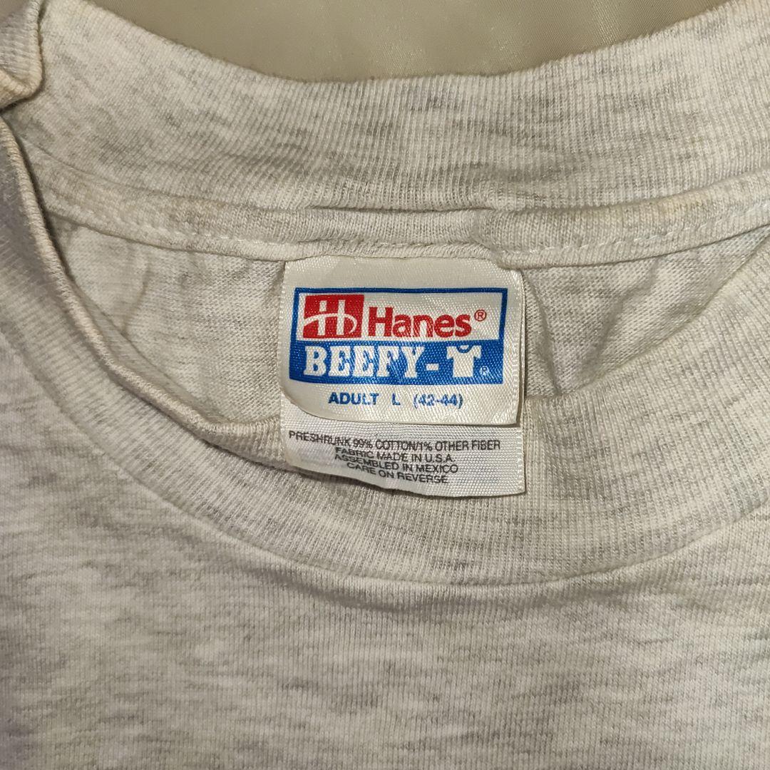 90年代 J.S.BACH バッハ Tシャツ ヘインズ　両面プリント グレー