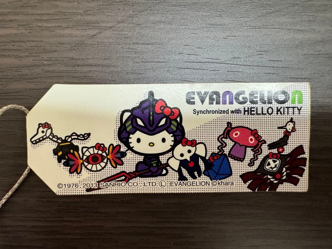 未使用】ハローキティ 根付 エヴァンゲリオン 初号機 ストラップ