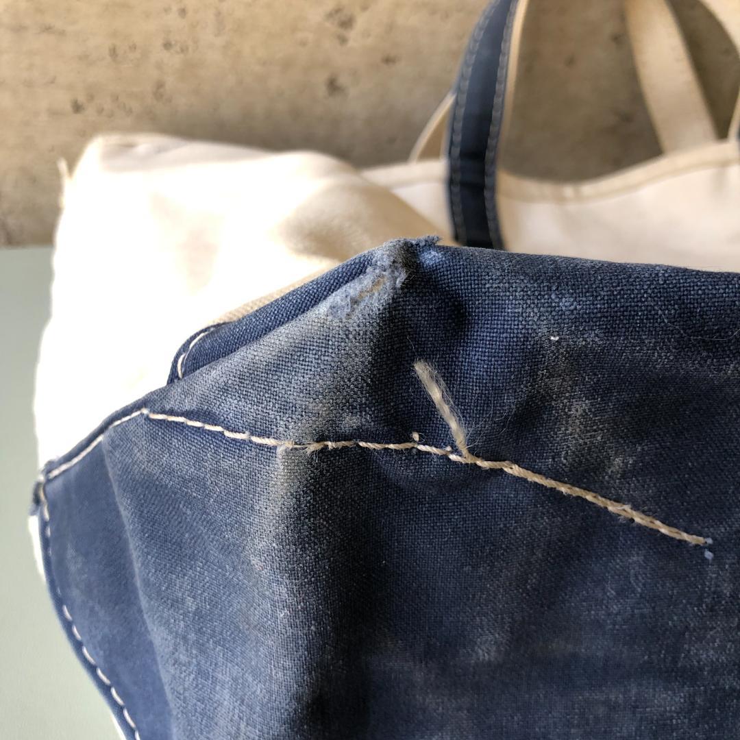 エルエルビーン トートバッグ 80s ネイビー ギザタグ 2色タグ XLサイズ