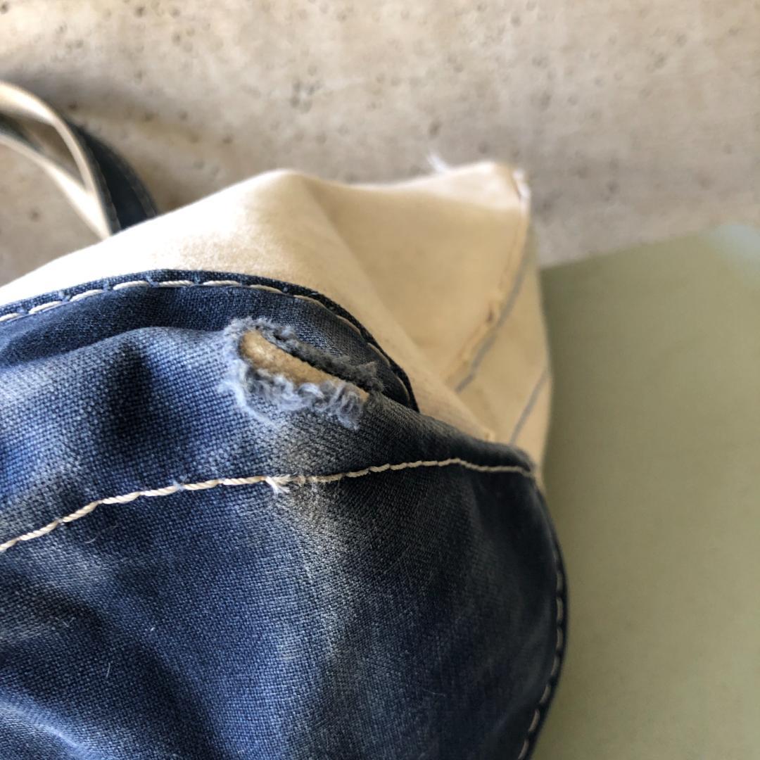 エルエルビーン トートバッグ 80s ネイビー ギザタグ 2色タグ XLサイズ